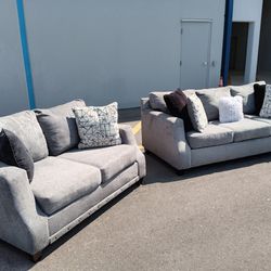 Gray Couch & Loveseat 