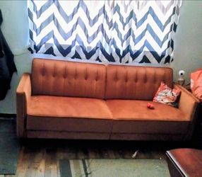 modern convertible split-back futon sofa