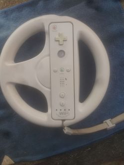 Wii controller+steering wheel