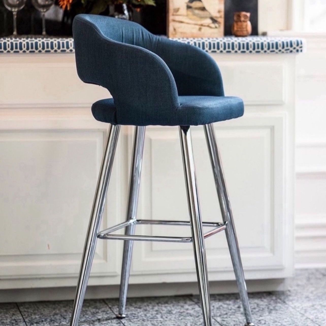 A set of 2 Contemporary Modern Counter Height Barstools / Chairs