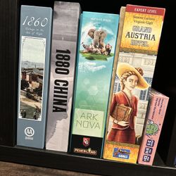 Board Games - Terra Mystica, Grand Austria Hotel, Roll for the Galaxy, 1860, 1880