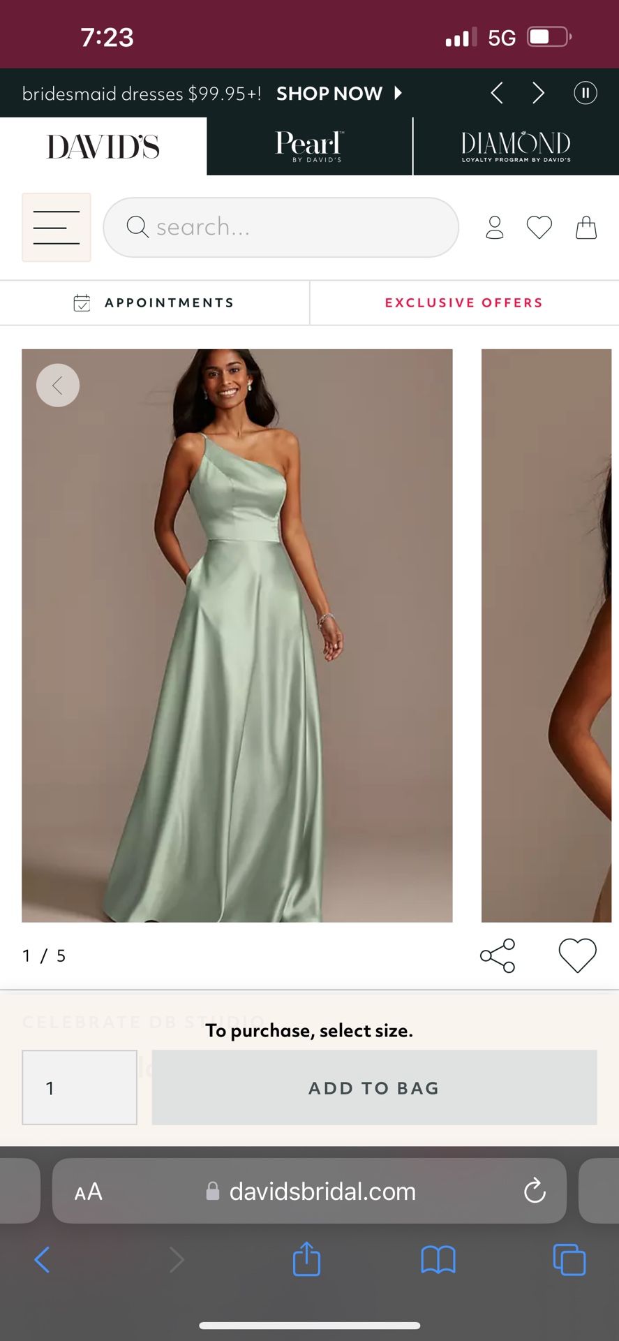 Bridesmaid dress