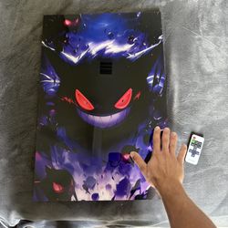 Gengar LED Poster Pokemon