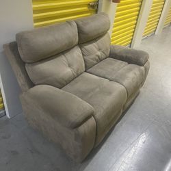 Suede Recliner Sofa Set