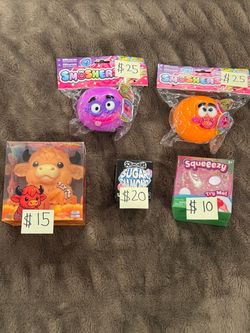 Smushers, Squeeezy & Scrunchems Toy Bundle