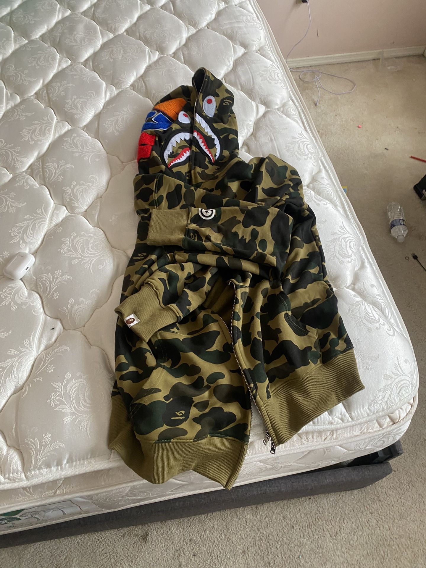 Selling Bape Hoodie Size Large Can Fit A Med 