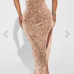 fashion nova formal sequence dress