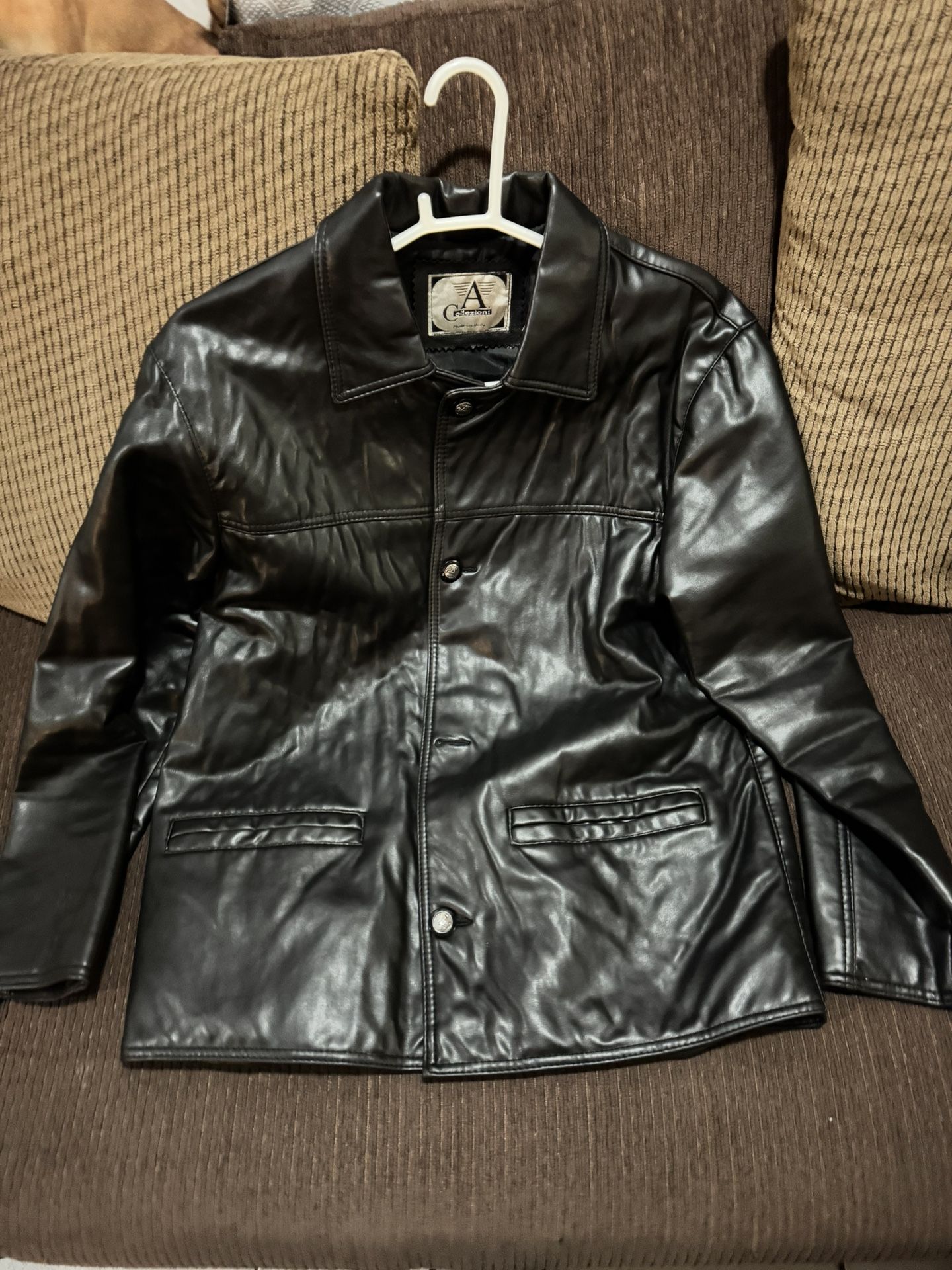 Leather Jacket Size Medium-large