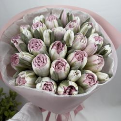 EDIBLE Zefir Flower Bouquet - Handcrafted Marshmallow Tulips