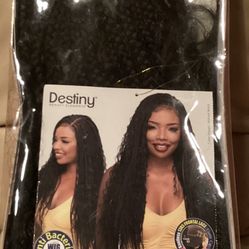 BOHO BOX 24”  BRAIDS LACE WIG  | NATURAL BLACK | NEW 