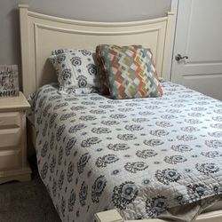 Bed Set With Night Table, Dresser And Hatch