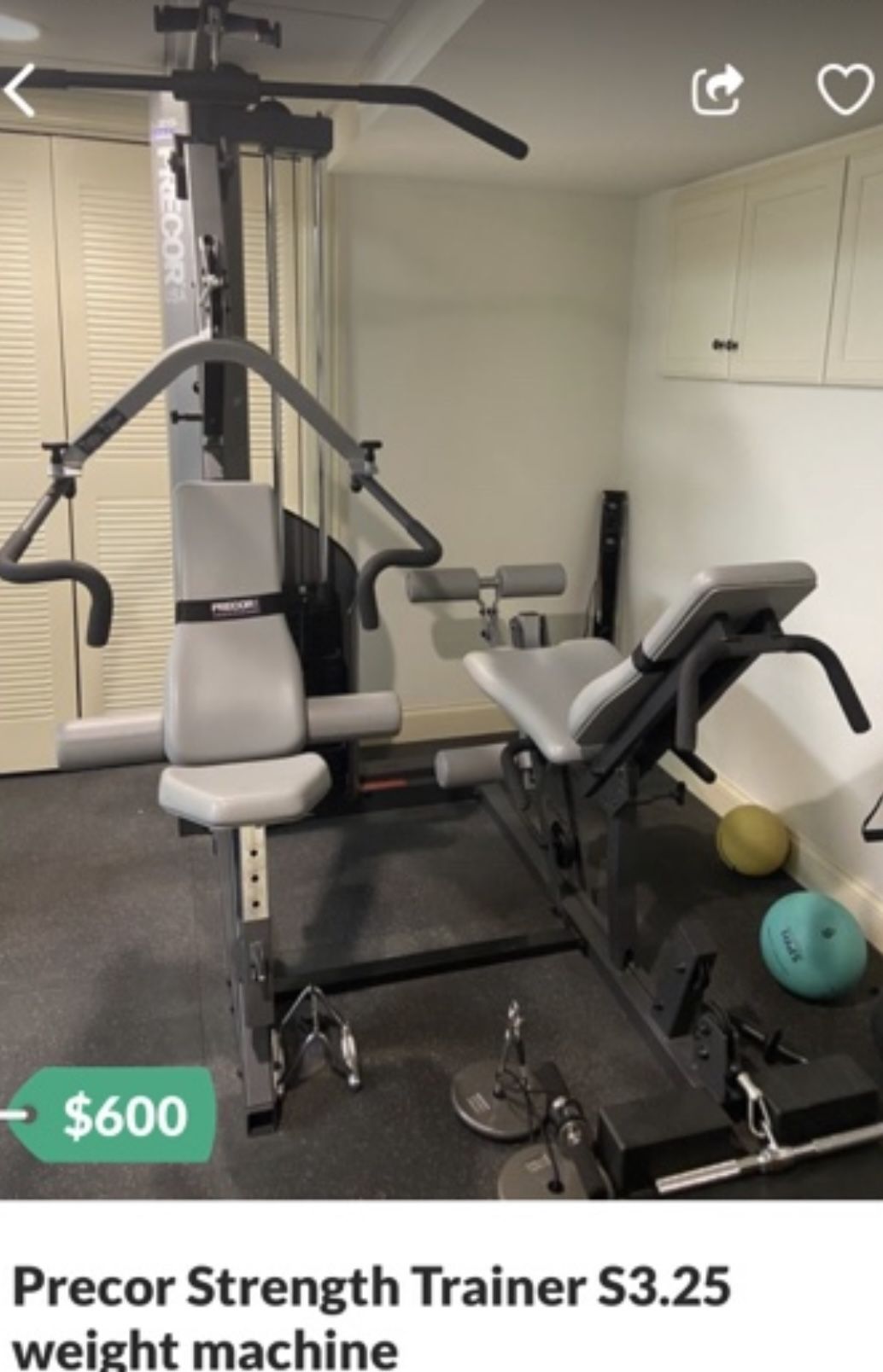 Precor Weight Set $250