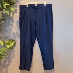Adidas Golf Pants Mens 38x30 Navy Performance Stretch Casual Athletic