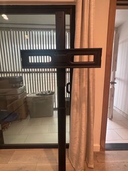 Tv stand with brackets and base