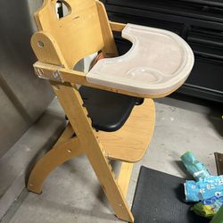 Wooden High Chair 