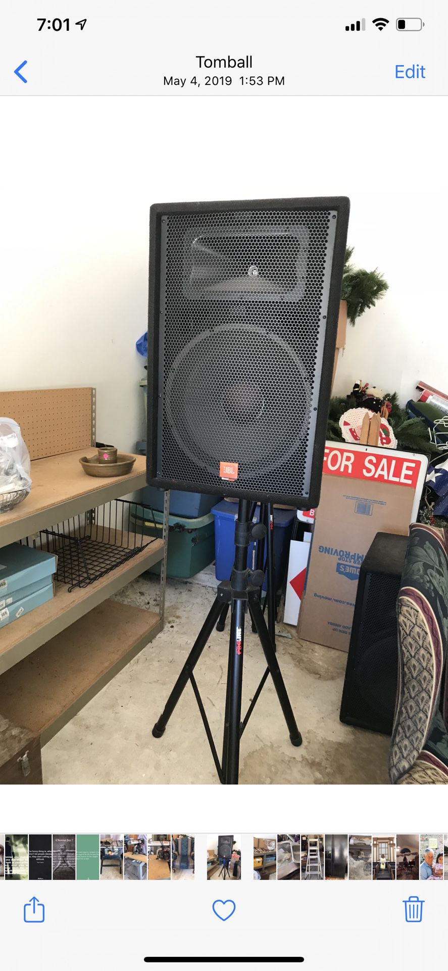 JBL SET of 2 on Tripod stands set for $600.00 or best offer. Brand new never used.