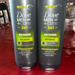 Dove Men + Care Body Wash  3in1 18 Fl Oz $6 Each 