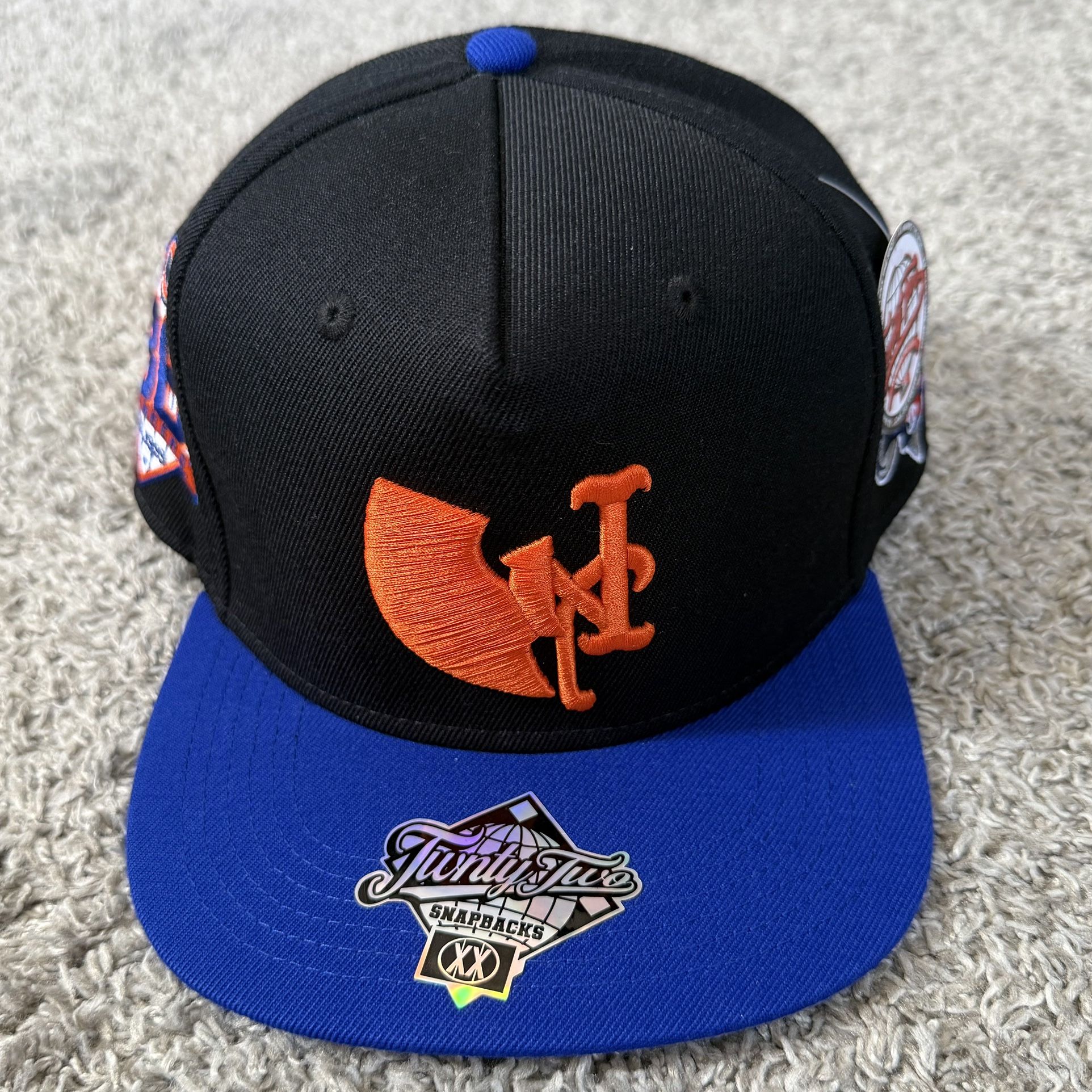 🔴Wu-Tang Snapback New York Mets Black Blue WuTang Clan Raekwon Ghostface Killah