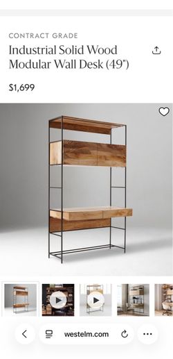 West Elm Industrial Wall Desk