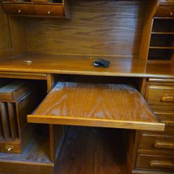 Beautiful Oak Desk From The 80's