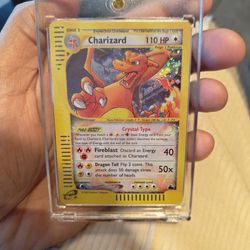 Crystal Charizard Pokemon Card NM 
