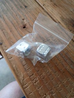 BMX Valve Stem Chrome Dice