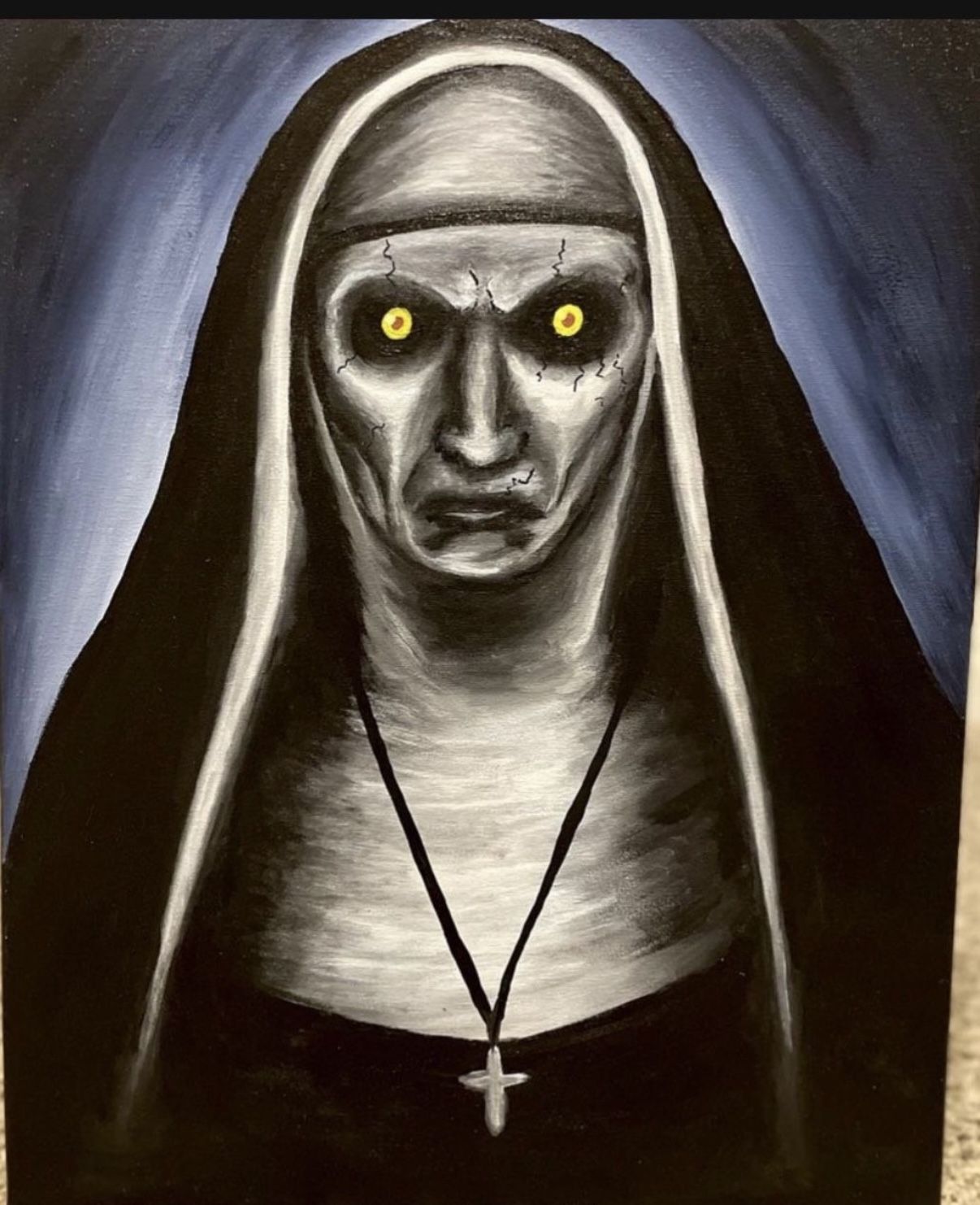 Halloween Painting: The Nun