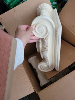 Porch Support Fiberglass Roman Columns Set Of 4 BRAND NEW in BOX 