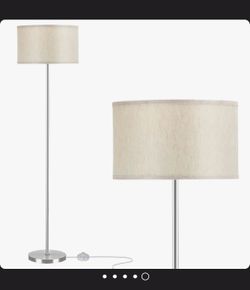 60'' Sliver Traditional Floor Lamp