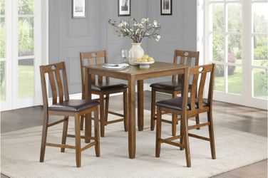 New 5pc counter height dining room table set tax included free delivery