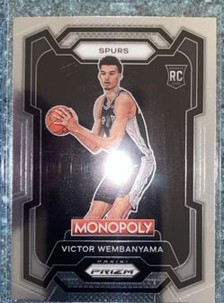 Victor Webanyama RC Monopoly Card Panini Prizm