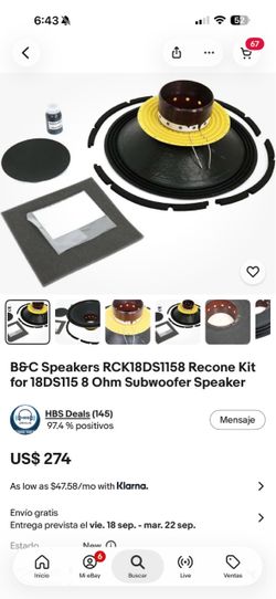 Kit for b&c ds18 4 oms