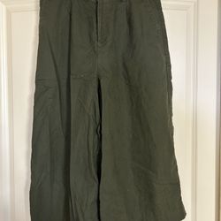 Uniqlo Ladies Crop Pants Linen Blend