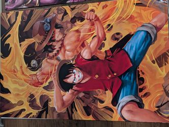 One Piece Wall Art - 1 Lenticular and 3 high quality posters.