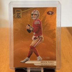 Brock Purdy - 2024 Panini Donruss Elite Orange Parallel #/399 - 49ers