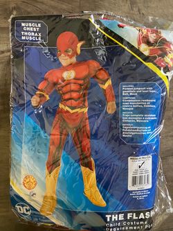 DC The Flash Kids Muscle Chest Costume Medium
