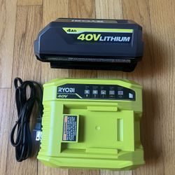 *NEW* Ryobi 40V 4.0Ah battery and 295W Fast Charger