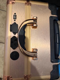 Rose Gold Aluminum Hard Case with Speaker