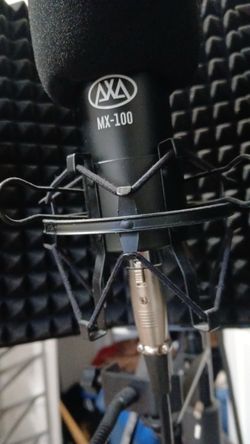 AXA MX-100 Condenser Microphone with Shock Mount