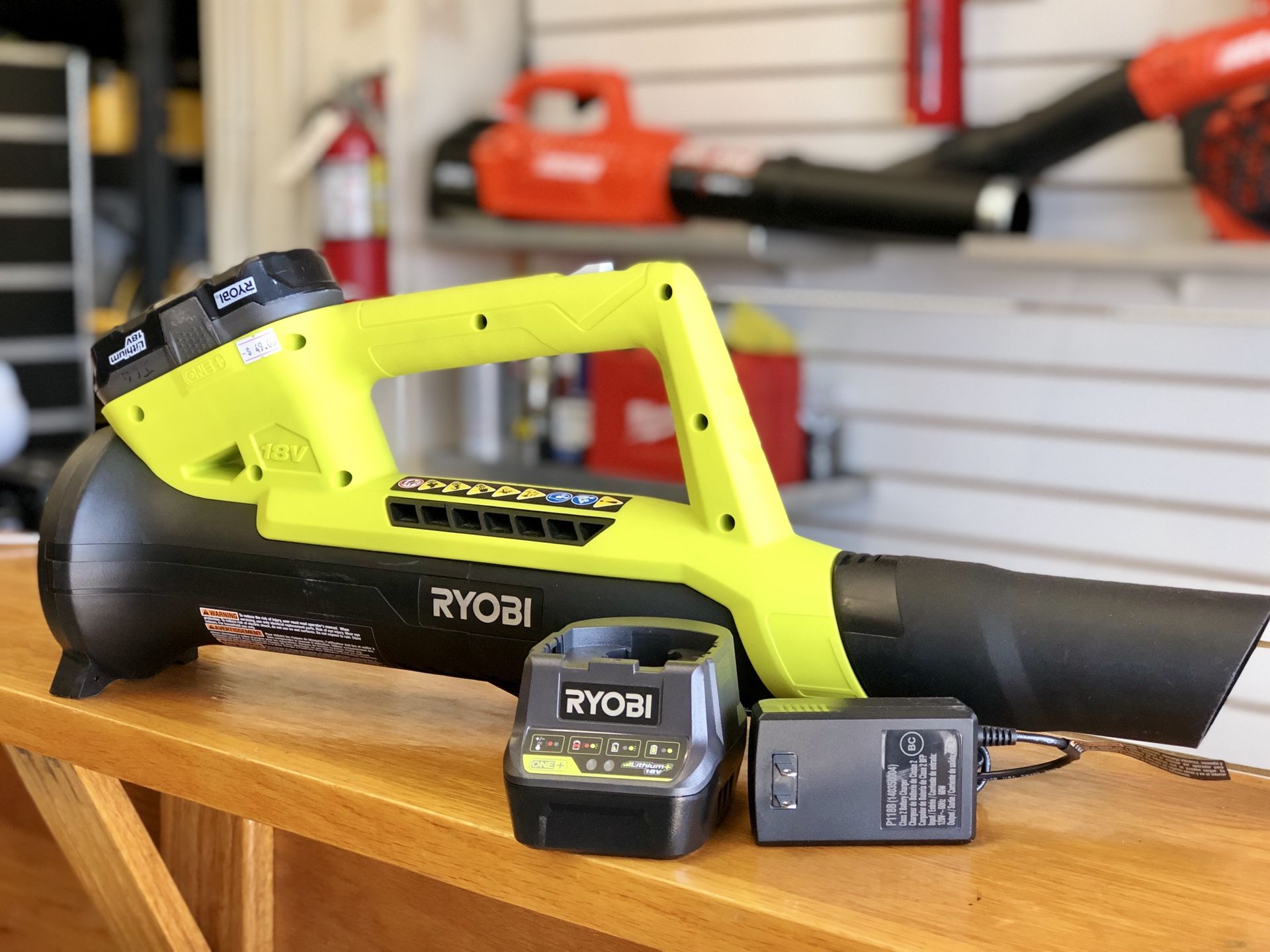 Ryobi 18v Cordless Leaf Blower Kit