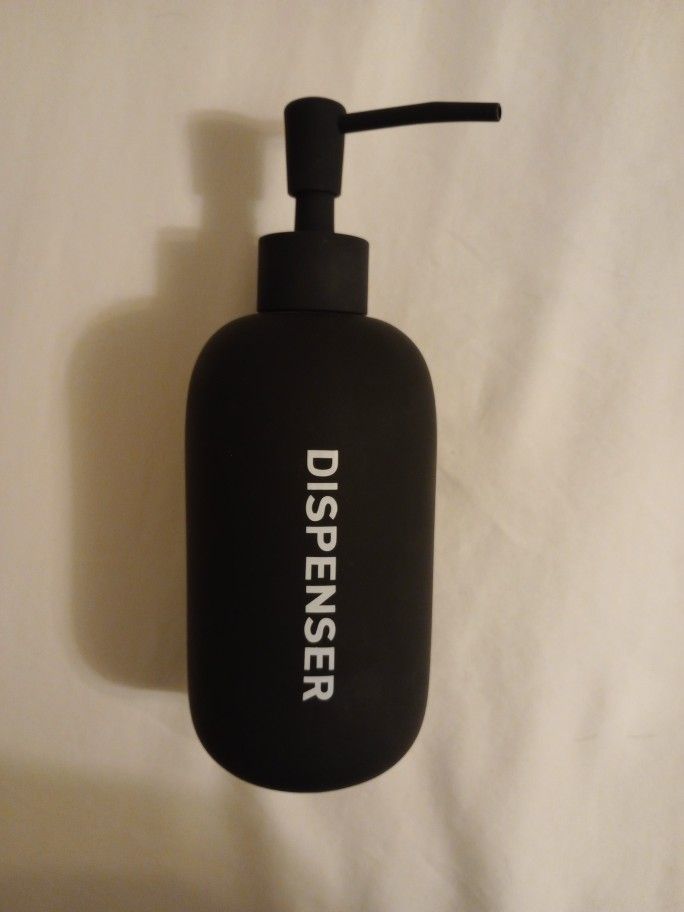 Matte Black Soap Dispenser