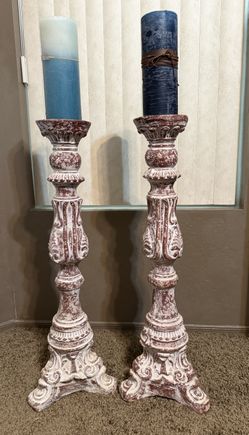 Large candle holder pedestals