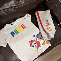 Size 7 Kids Paw Patrol Puma Outfits $10 Each 