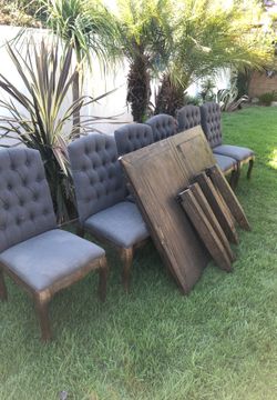 All wood excellent condition six chairs