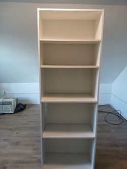 All white clean shelf