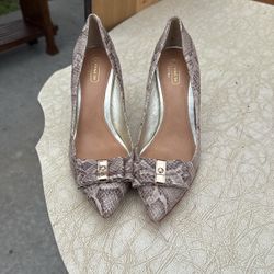 Coach Snakeskin Heel