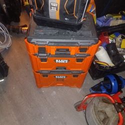 Klein Mod Box With Backpack Lots of Plumbing Tools And Parts 