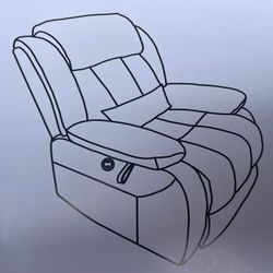 Power Lift Recliner Chair Massage Recliner-Beige