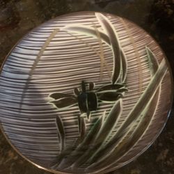 Occupied Japan, Iris, Bamboo Pattern, Ceramic Poles