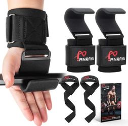 Anraye Weightlifting Hook & Strap Set
